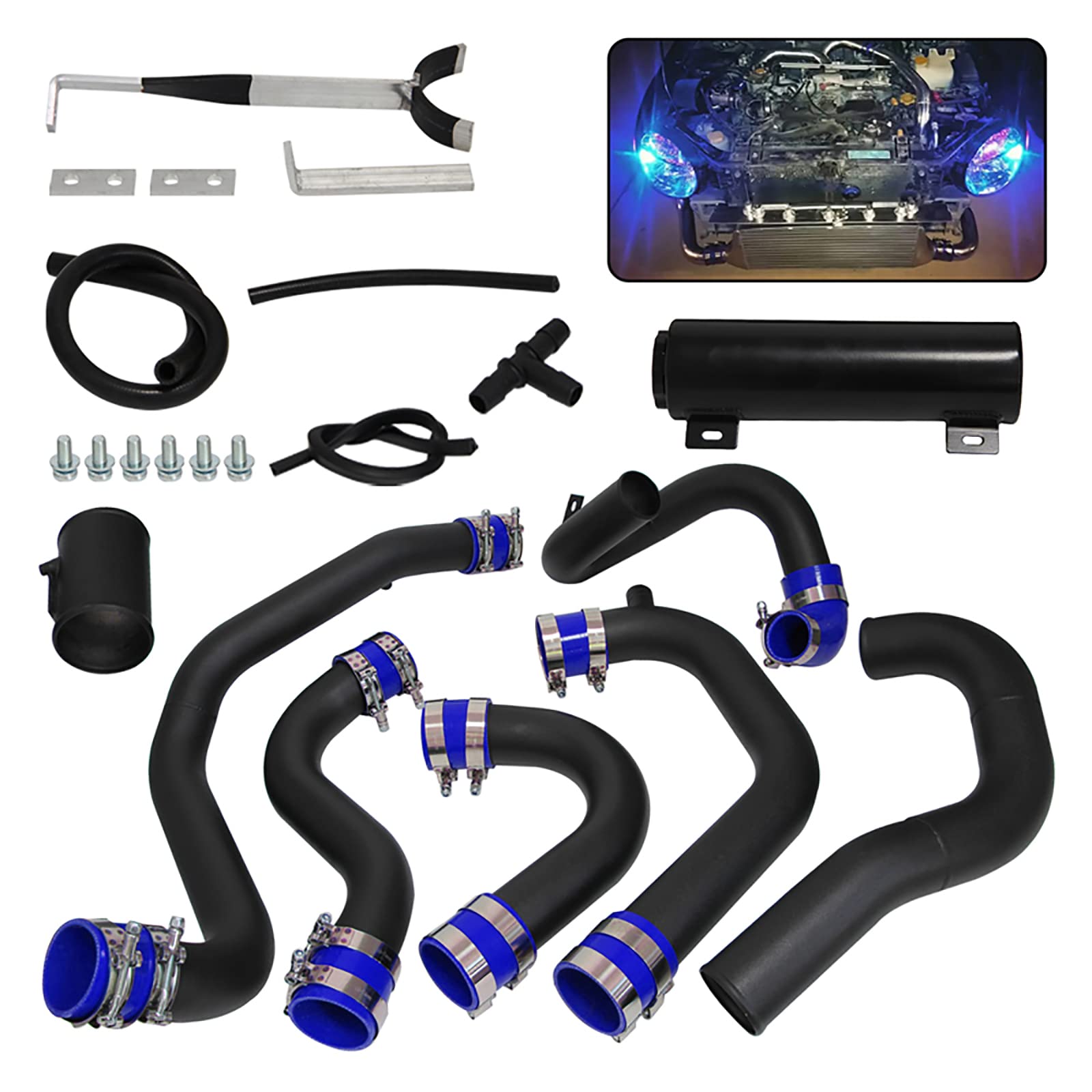 Amazon.com: PKSABB FMIC Front Mount Intercooler Aluminum Pipe Kit